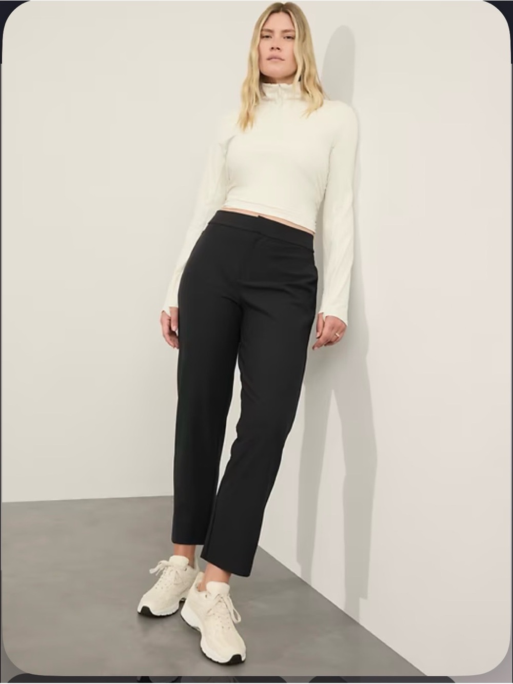 Athleta Stellar Trouser 12 T tall Black pant nwt